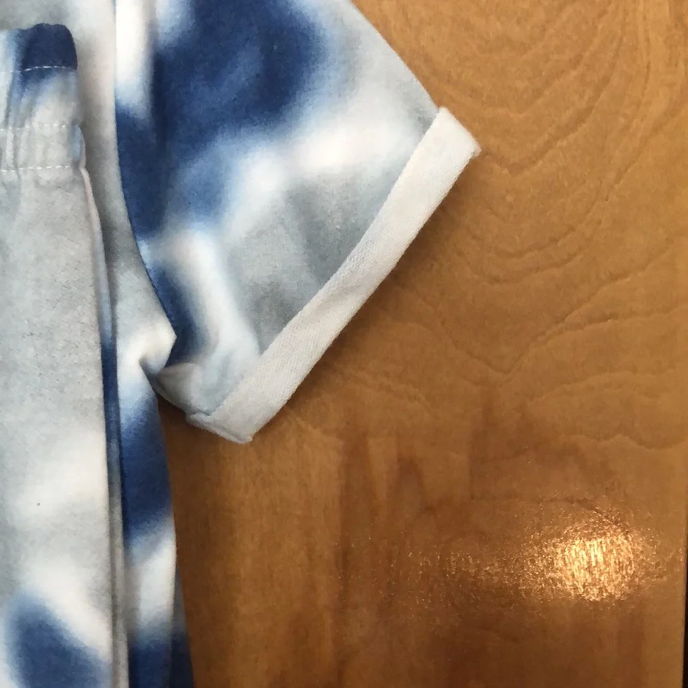 Jessica Simpson blue grey tie dye 2 pc sweat suit